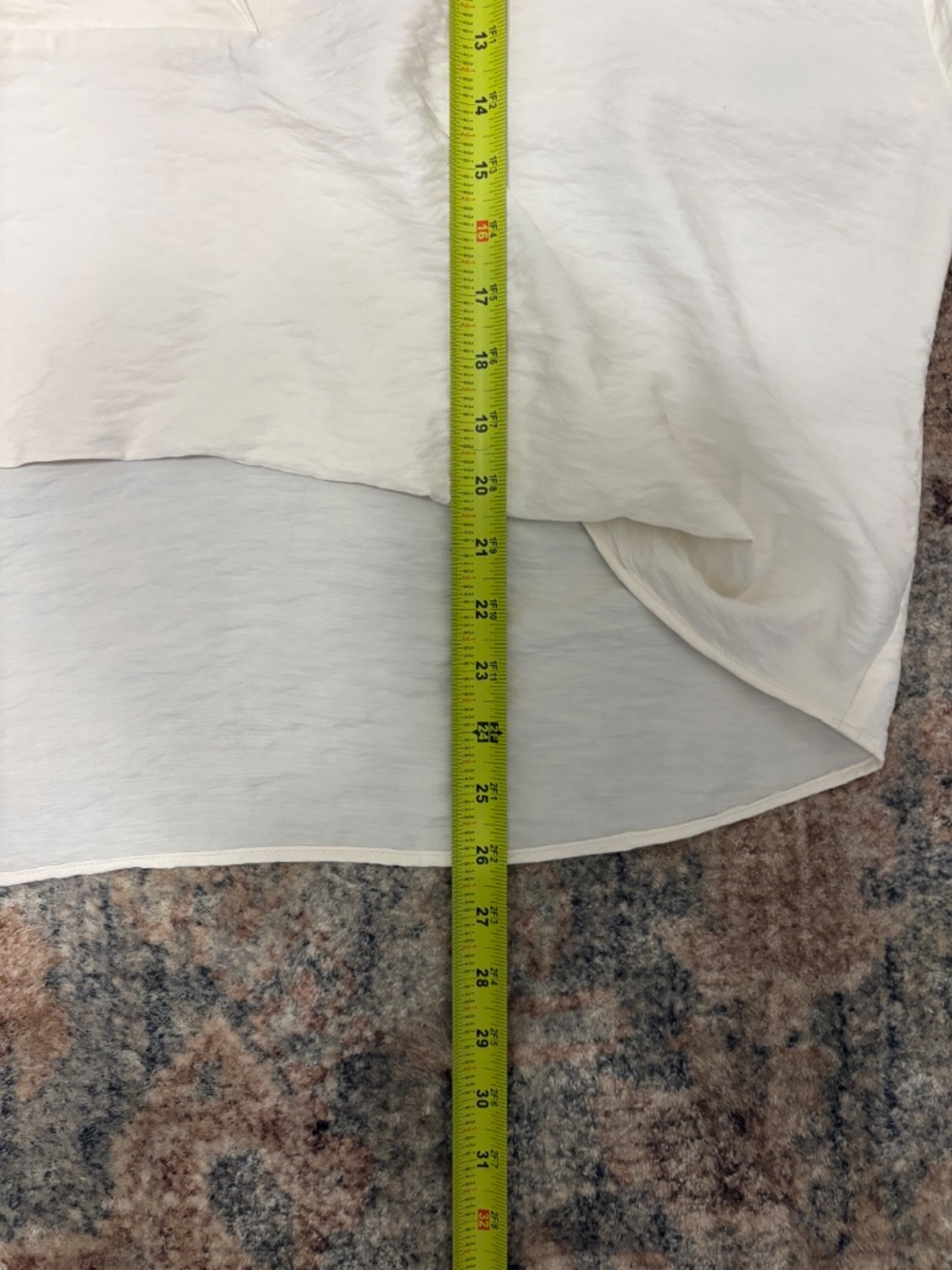 Anthropologie Women's S/S Oversized High-Low V-Neck Shirt Top Blouse M Cream NWT - Picture 10 of 10
